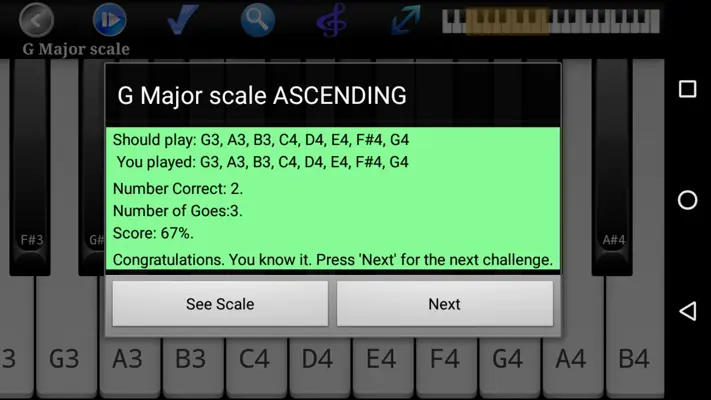 Piano Scales & Chords Free android App screenshot 8